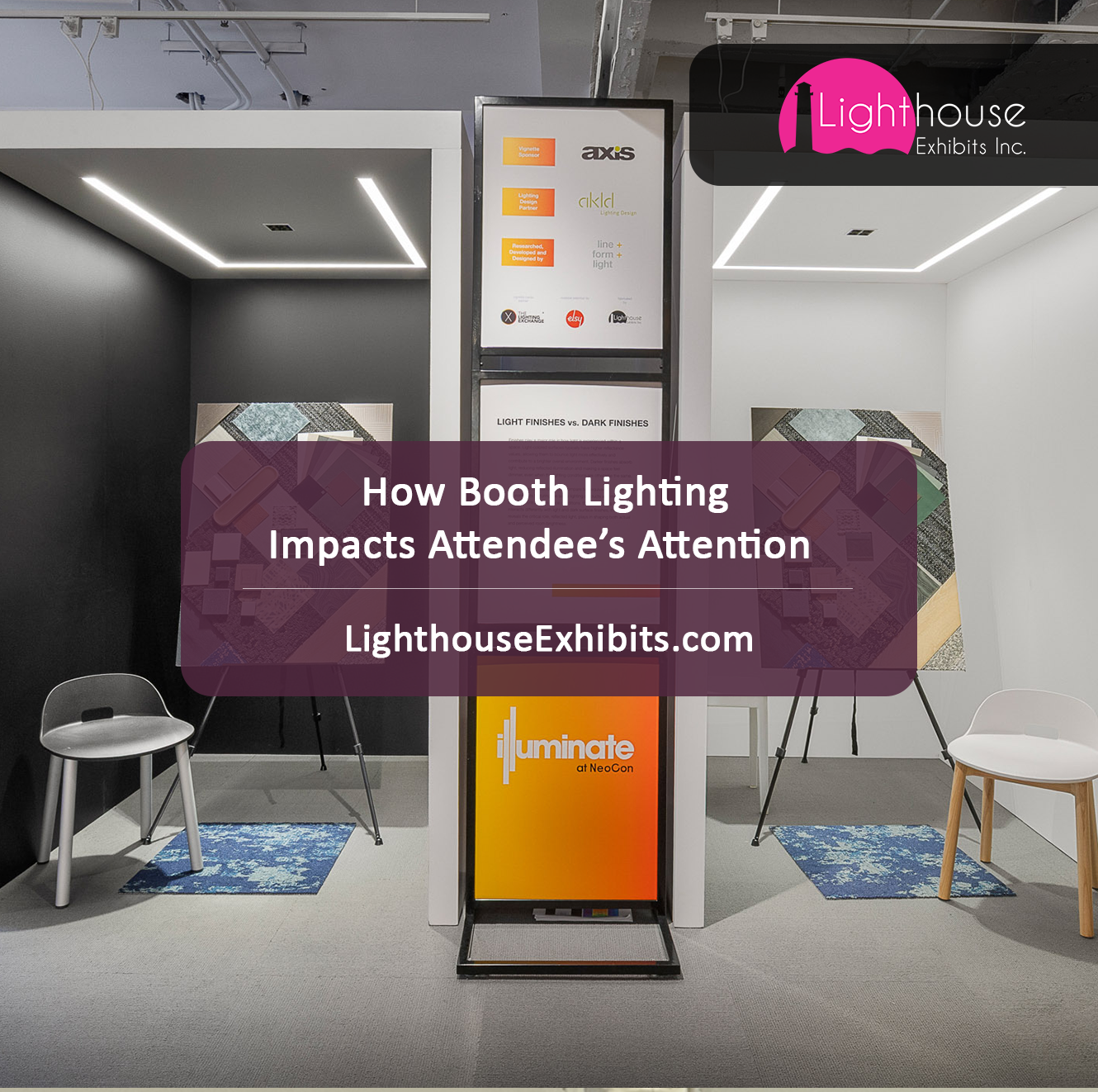 How Booth Lighting Shapes Where Attention Goes